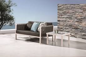 Garnet Modern Outdoor Loveseat Sofa Set