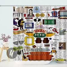Friends Tv Show Collage Custom Shower