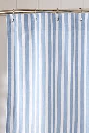 Blue Gingham Shower Curtain On