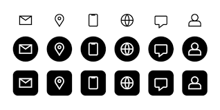 Simple Contact Mobile Icons Icon Phone
