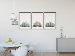 Houston Cityscape Art Print Texas Wall