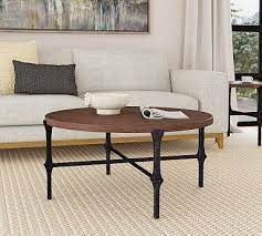 Kitts Round Coffee Table Pottery Barn