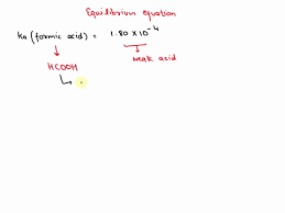 Hcooh Formic Acid In Water H Hcoo