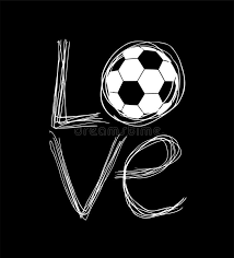 Love Soccer Symbol Stock Ilration