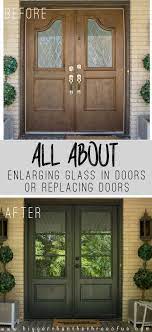 Glass Front Door Makeover Exterior Doors