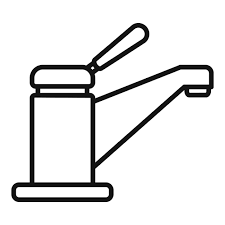 Water Tap Icon Outline Vector Repair