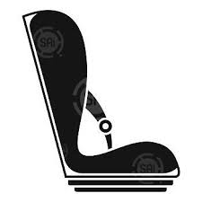 Baby Car Seat Icon Simple Ilration