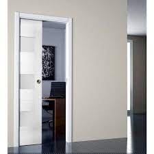 Sete Frosted Glass Sliding Closet White Door Vdomdoors Size 36 X 84