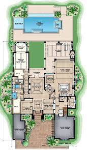 Beach Style House Plan 5 Beds 6 Baths