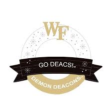 Wake Forest Wreath With Banner Ornament