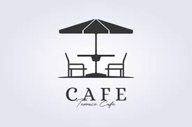 Outdoor Terrace Cafe Logo Symbol Icon