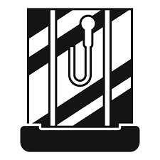 Bathroom Cabin Icon Simple Vector Glass