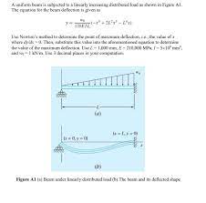 solved a uniform beam is subjected to a