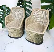 Natural Bamboo Patio Chairs Furnitures