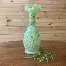 Harrach Victorian Satin Glass Vase