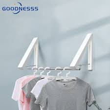 Wall Drying Rack For Clothes Black