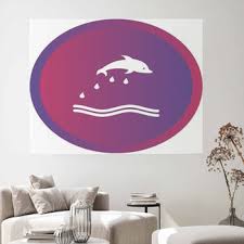 Dolphin Wall Decor In Canvas Murals