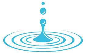Drop Ripple Effect Icon Blue Water Circles