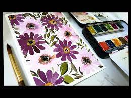 Paint Easy Watercolor Flower Print