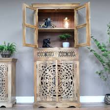 Rustic Mango Wood Tall Display Unit