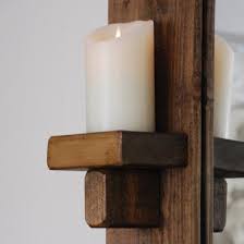 Sherwood Plank Mirror With Candle