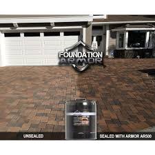 Foundation Armor Ultra Low Voc 1 Gal Clear Wet Look High Gloss Acrylic Concrete Aggregate And Paver Sealer