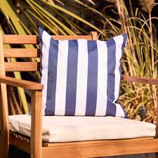 Deck Stripe Indoor Outdoor Cushion Navy