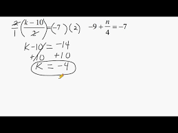 Solving 2 Step Equations With Integers