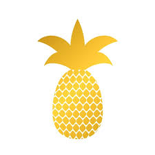 Premium Vector Gold Pineapple Icon