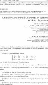 Linear Equations Mathematics