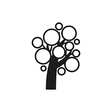 Simple Minimal Black Tree Icon Symbol
