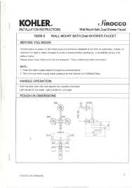 Dimensions And Measurements Kohler