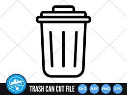 Trash Can Svg Files Trash Svg Cut Files