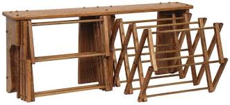 Oak Wood Double Wall Drying Rack From