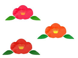 Watercolor Style Camellia Flower Set