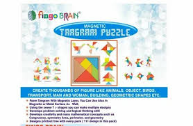 Multicolor Eva Puzzels Tangram Puzzle