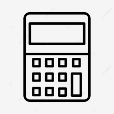 Calculator Line Icon Vector Calc