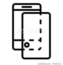Cover Glass Protector Icon Outline