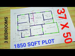 50 37x50 House Design 1850 Sqft