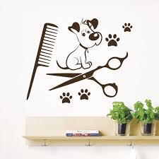 Pet Grooming Salon Dog Wall Decal