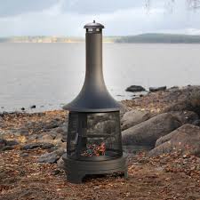 Outdoor Steel Fireplace With Cooking
