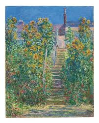 Staircase At Vétheuil By Claude Monet