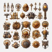 Steampunk Biomechanical Icon Pack