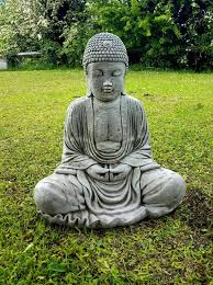 Classic Meditating Buddha Large Stone