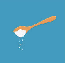 Sugar Salt Icon Teaspoon Side
