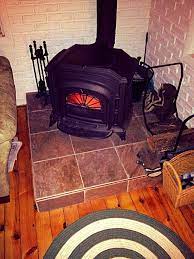 Tiled Hearth Pad For Wood Stove