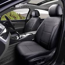 Seat Cover Black Faux Leather