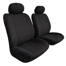 Waterproof Black Canvas Car Seat Covers