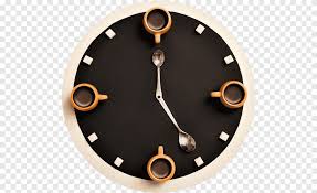 Coffee Cup Digital Clock Time
