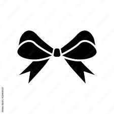 Bow Icon Flat Style Isolated On